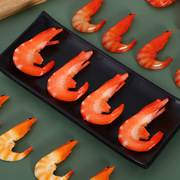 仿真虾模型pvc大虾酒店菜品，河虾基围虾海虾食物装饰摆设摄影道具