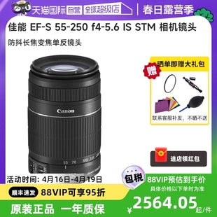 自营佳能ef-s55-250f4-5.6isstm标准变焦单反相机镜头