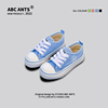 @ABC ANTS~韩系秋季款~2024男女童帆布鞋荧光色软底柔软防滑板鞋
