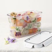 密封保鲜盒家用便携冰箱收纳盒塑料储物盒子韩国进口带饭透明盒子