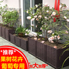 家庭特大户外专用阳台，种菜盆组合种植箱长方形，花箱塑料花盆花槽