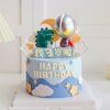 北京同城配送儿童卡通创意，生日蛋糕男孩周岁恐龙奥特曼动物奶油