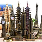 英国伦敦大本钟钟表装饰英伦复古风，金属工艺品模型摆件
