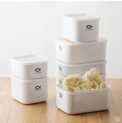 塑料冰箱水果保鲜盒，可微波炉便当盒长方形，小饭盒食品收纳盒