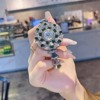 新款花形水钻大表盘2024女士手表高级《绿》鱼尾手链精致显白女表