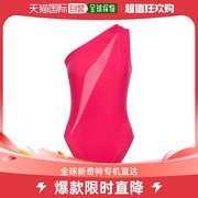 香港直邮Versace 女士弹力科技织物单肩连体泳衣