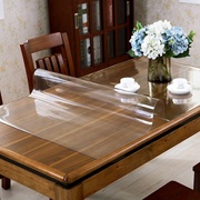软质玻璃防滑隔热加厚餐桌，透明桌垫长j桌，pvc桌布防水防烫防油