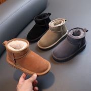 反季周冬雨同款儿童雪地靴男女童鞋中大童棉鞋加厚保暖防滑