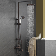 摩恩欧式风格淋浴花洒，套装古铜色沐浴器复古风，淋浴花洒水龙头s521
