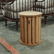 北欧风实木多功能组合收纳凳子可叠放边几床头柜杂物桶沙发边茶几