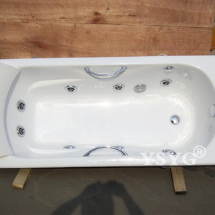 铸铁按摩冲浪浴缸1.51.61.71.8米气泡恒温智能面板镶嵌入台式