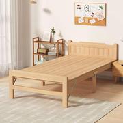 实木折叠床单人床双人床午休床儿童家用床小床简易床1.2米硬板床