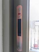 定制玻璃门锁扣自动门窗，铝合金卡扣窗户带钥匙单面隐型阳台配件90