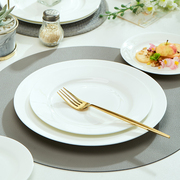 景德镇餐具白色盘子骨瓷菜盘家用创意西餐盘早餐平盘水果盘牛排盘