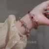 yuejian仙露庭~轻奢草莓石玛瑙(石玛瑙)串珠手串，手链招财纳福新中式手饰品