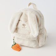 毛绒兔子双肩包儿童可爱小兔玩偶背包女生出游休闲造型小书包