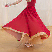 红色演出服套装女装民族，风古典仙气飘逸瑜伽舞蹈训练汉服动漫