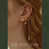 air-horizon珍珠流苏耳夹女长款无耳洞，耳环潮独特耳骨夹磁吸耳饰