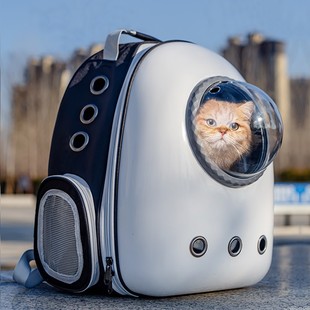 猫包外出便携包太空舱透气双肩背包，猫书包大容量，猫咪外带宠物用品