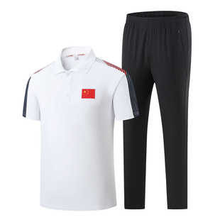 中国队员体育生训练服教练，服出场服运动套装短袖，速干t恤定制印字