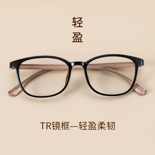 简约复古近视眼镜学生镜拍照平光镜可配有度数眼镜框男女通用镜架