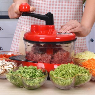 手动绞肉机家用手摇搅拌器饺子馅，碎菜搅肉切菜神器厨房用品料理机
