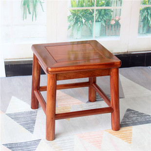花梨木小方凳家用客厅整装，实木小矮凳红木，板凳现代简约木凳子