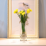 高仿真(高仿真)水仙花艺花瓶，组合套装现代简约样板间软装饰品摆件绢花