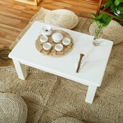 白色烤漆榻榻米茶几实木和室，地台日式矮桌炕桌家用阳台飘窗小桌子