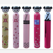 logo雨伞晴雨伞三折创意，日本潮流可爱卡通瓶子，伞中国娃娃女孩