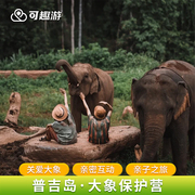 可趣游  普吉岛可巧奈迪大象营半日游大象保护营洗澡喂食亲子泰国
