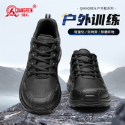 强人3515新式训练鞋户外徒步登山鞋防刺穿战术鞋男款全黑色运动鞋