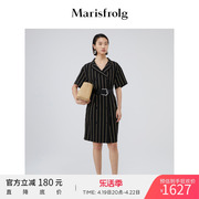 Marisfrolg/玛丝菲尔女装夏条纹西装连衣裙A1AY27746