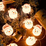 圣诞灯饰灯串圣诞节老人装饰灯场景布置道具雪人圣诞树挂件彩灯