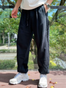 y先生美式休闲纯色，运动卫裤男2023秋季宽松设计感裤子长裤潮