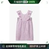 香港直邮潮奢benetton女童，迷人印花褶边亚麻混纺，连衣裙(6-14岁