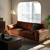 北欧实木北美黑胡桃木沙发现代简约小户型双三人客厅布艺沙发组合