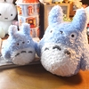 日单 宫崎骏动画 龙猫摆件 可爱蓝色龙猫公仔 玩偶