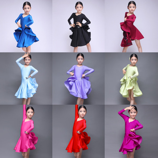 女童拉丁舞服比赛标准，赛春秋2024少儿，高级感套装高端女儿童