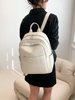 韩版pu软皮女士双肩包时尚百搭潮流旅行背包大容量初高中学生书包
