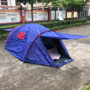 库存处理户外多人四季隧道帐篷 手动搭建帐篷 多人人单层野营帐篷
