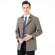 克春秋季士夹西装领韩商务版2138-f大码中长男款，男式风衣外套爸爸