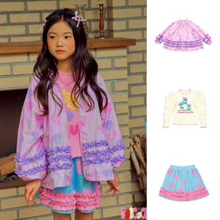!韩国童装ins风婴儿宝宝，男女童粉，紫色贝壳春秋款风衣外套