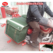 摩托车后尾包驮包侧边帆布电动车邮包，后座侧包挎包，两侧挂绿色小