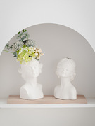 艺术工艺品陶瓷人脸装饰创意家居摆件客厅花瓶人物现代北欧风装饰