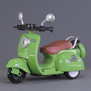 小绵羊摩托车模型儿童惯性声光玩具，车男孩宝宝，卡通踏板摩托三轮车