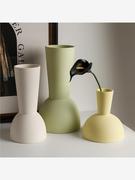 现代简约莫兰迪陶瓷花瓶，摆件插花客厅，餐桌摆设北欧家居装饰