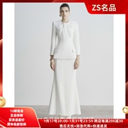 越南设计师mdc2023圆领，简约上衣鱼尾裙轻奢，女神气质连衣裙