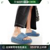 香港直邮潮奢 ASOS 女士 Festival 设计防水台牛仔布凉鞋(蓝色)