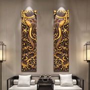 泰国木雕壁挂实木花格东南亚客厅背景墙大象墙饰泰式餐厅装饰挂件
